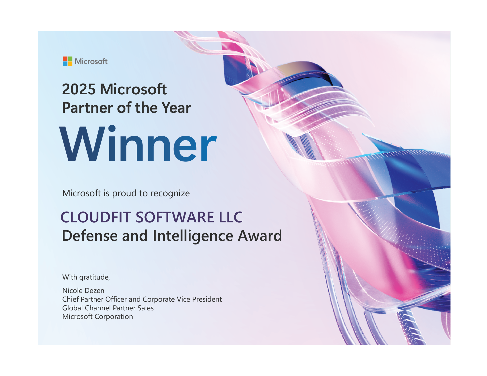 2025 Global Defense & Intelligence Award